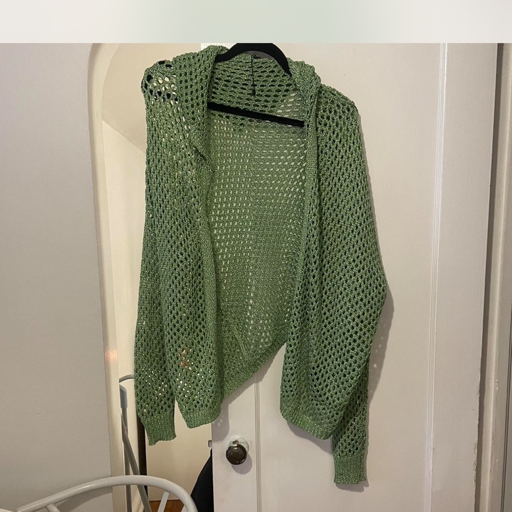 Nasty gal, see-through cardigan size large